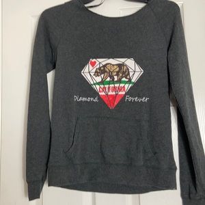 Reflex California Diamond Forever Grey Pullover Shirt M